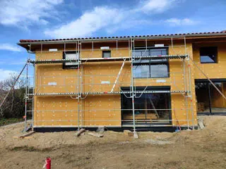 Enduit sur fibre de bois